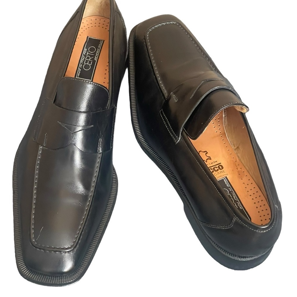 CERTO BEVERLY HILL Penny loafers black men shoes size 46(12-13)USA Germany